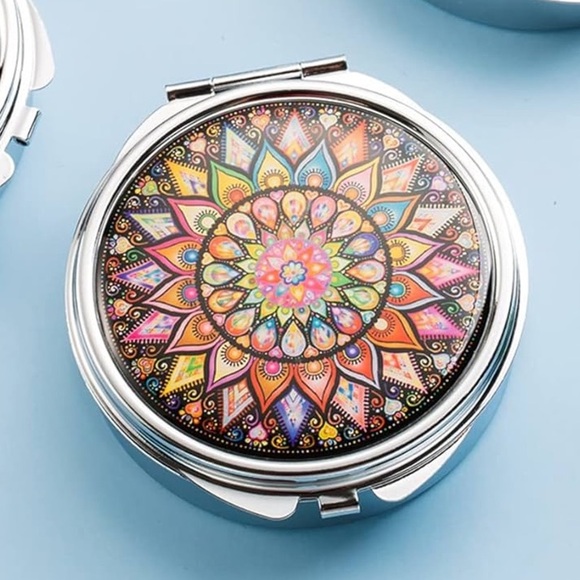 Colorful Mandala Pill Box - Picture 2 of 9